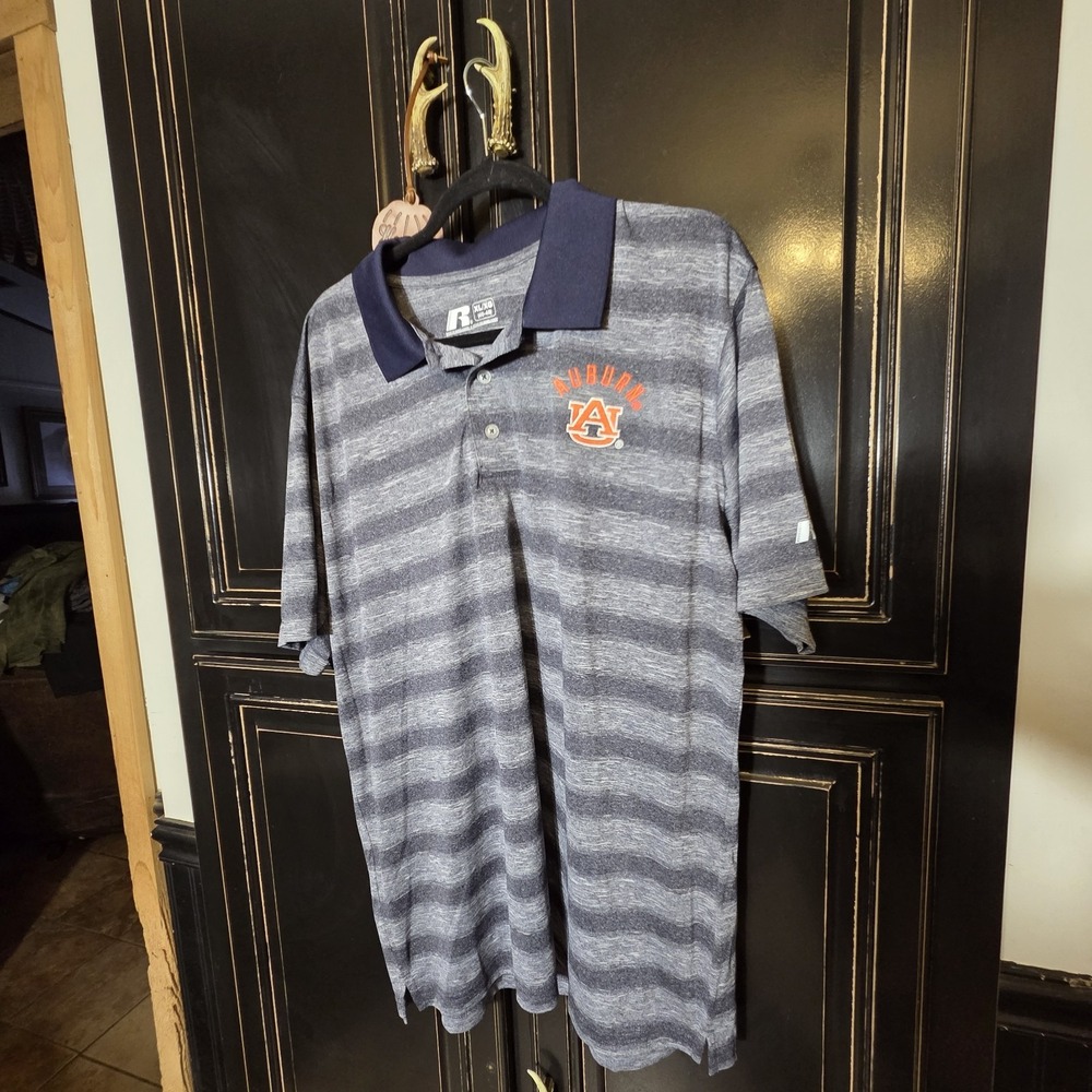 Auburn University XL Russell NWT Polo, War Eagle,  Football, Casual